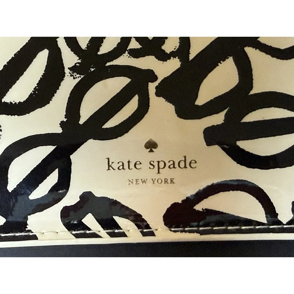 NWT Kate Spade NY Pencil Pouch Scribble Print Stationery Set Pen Case COMPLETE